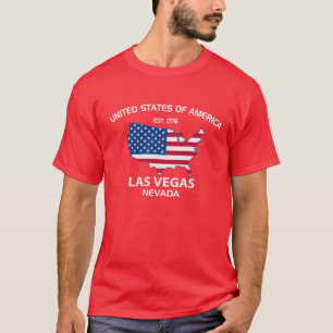 USA EST. 1776 LAS VEGAS NEVADA CITY T-Shirt