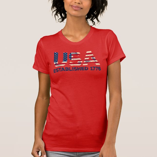 USA established 1776 T-Shirt (Front)