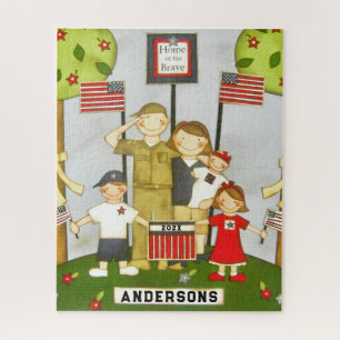 USA Family Gift Jigsaw Puzzle