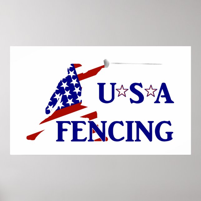 USA Fencing Poster (Front)