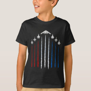 Usa Fighter Jets 4th Of July Men Women Kids Funny T-Shirt