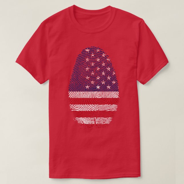 USA Finger Print T-Shirt (Design Front)