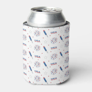 Usa Firecrackers  Can Cooler