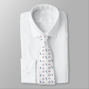 USA Fireworks and Firecrackers Tie