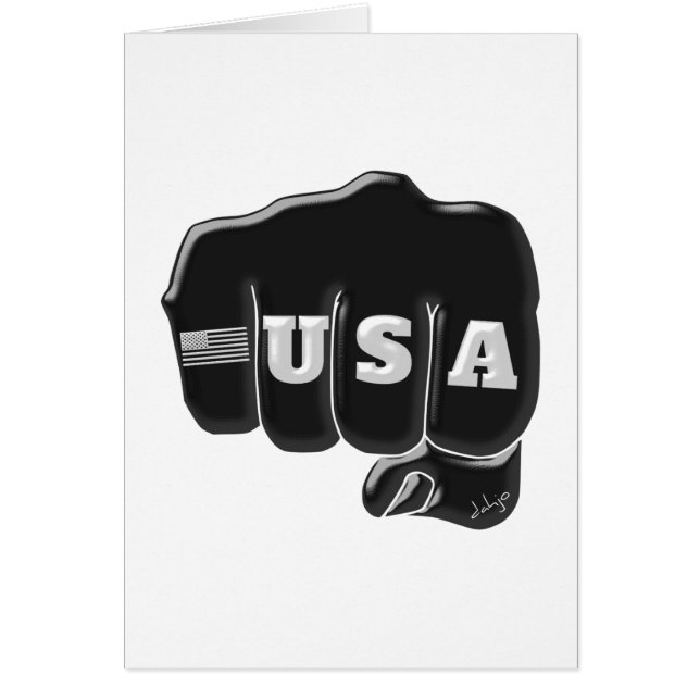 USA Fist Bump with the American flag (Front)