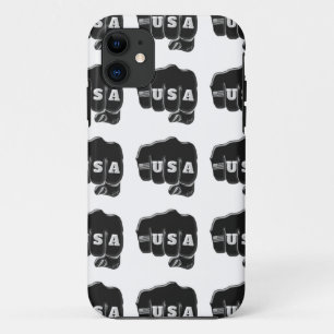 USA Fist Bump with the American flag iPhone 11 Case