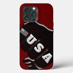 USA Fist Bump with the American flag iPhone 13 Pro Case