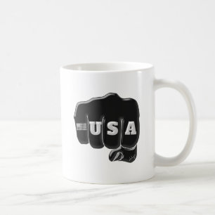 USA Fist Bump with the American flag Coffee Mug