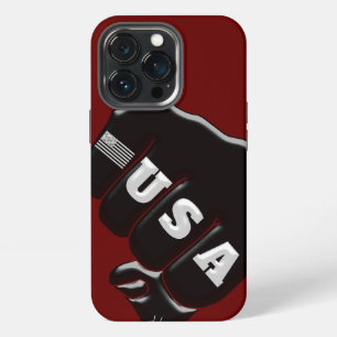 USA Fist Bump with the American flag iPhone 13 Pro Case