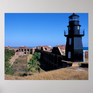 USA, FL, Florida Keys, Fort Jefferson, 1846, 2 Poster