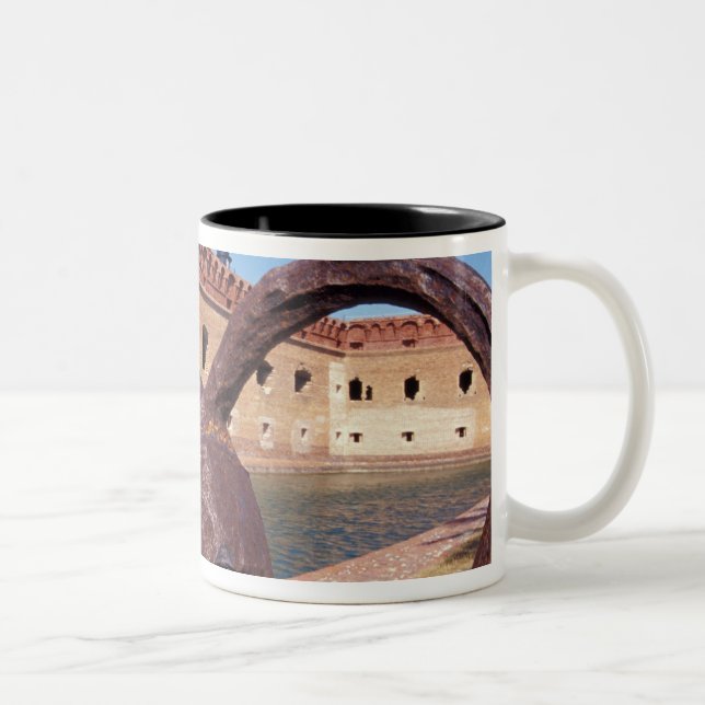 USA, FL, Florida Keys, Fort Jefferson, 1846, Two-Tone Coffee Mug (Right)
