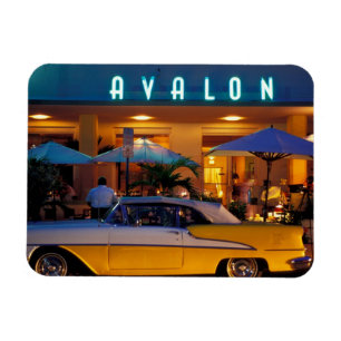 USA, FL, Miami, South Beach at night. Magnet