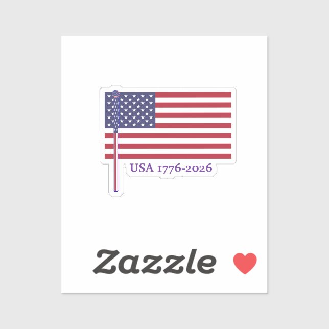 USA Flag 1776- 2026 Anniversary (Sheet)