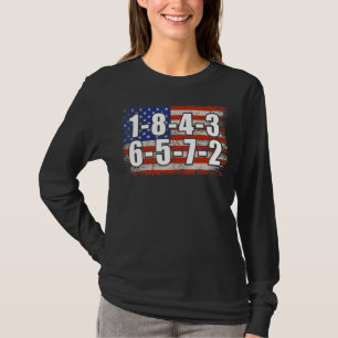Usa Flag 18436572 Firing Order Small Block Engine  T-Shirt