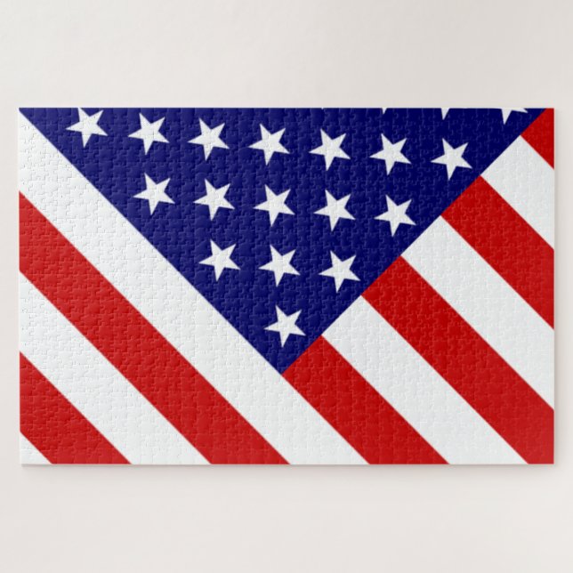 USA Flag 20x30 1014pc jpcn Jigsaw Puzzle (Horizontal)