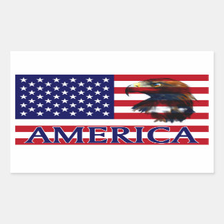 usa Flag 2 Rectangular Sticker