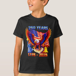 USA Flag 4th of July 250 Years American 250th T-Shirt