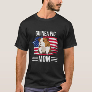 USA Flag 4th Of July Mother s Day Merica Guinea Pi T-Shirt