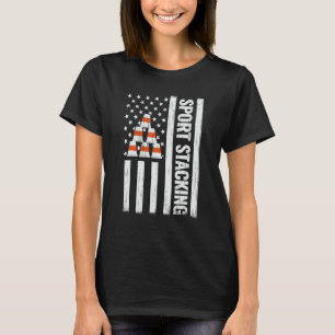 USA Flag 4th of July Sport Stacking cups speed cup T-Shirt