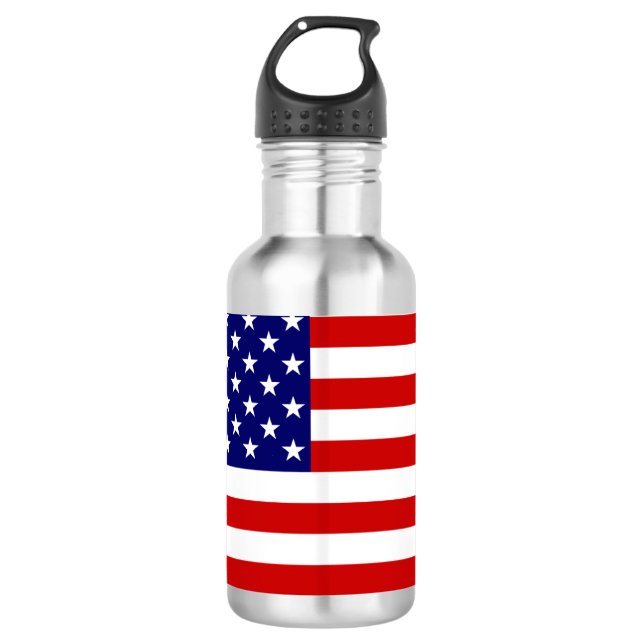 USA flag 710 Ml Water Bottle (Front)