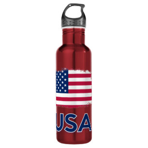 USA Flag    710 Ml Water Bottle