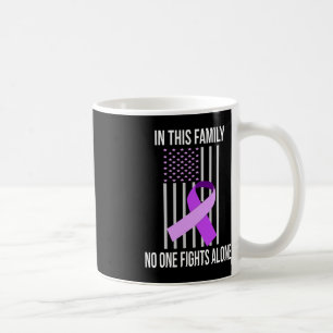 USA Flag Alzheimer Ribbon Alzheimer Disease Awaren Coffee Mug
