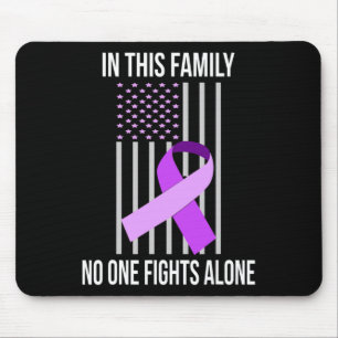 USA Flag Alzheimer Ribbon Alzheimer Disease Awaren Mouse Mat