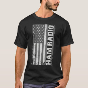 Usa Flag Amateur Ham Radio Day Celebration T-Shirt