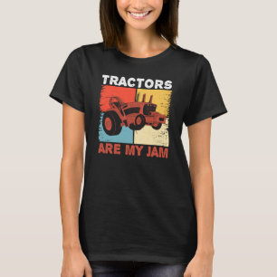 USA Flag America Farm Tractor Farming Life Farmer  T-Shirt