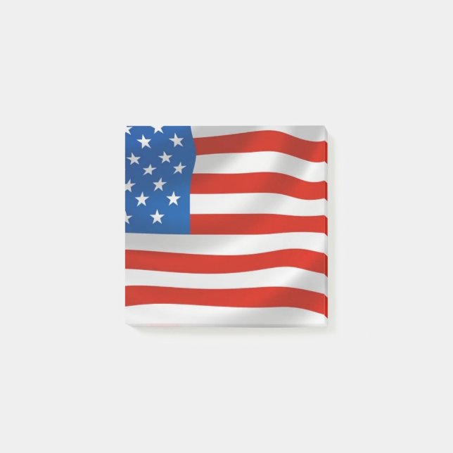 USA Flag America Post It Notes (Front)