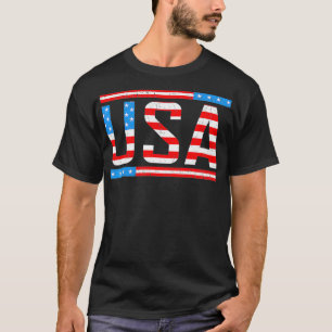 USA Flag American  4th of July Merica America Flag T-Shirt
