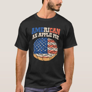 USA Flag American As Apple Pie T-Shirt