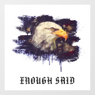 *~* USA Flag American Bald EAGLE AP16 Patriotic Window Cling