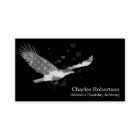 *~* USA Flag American Eagle Grey Grey on Black