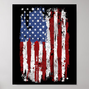 Usa Flag American Flag United States Of America 4t Poster