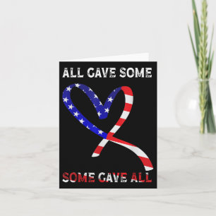 Usa Flag American Patriotic Heart Armed Forces Mem Card
