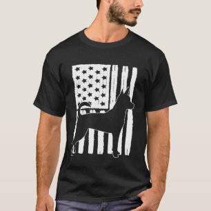 USA Flag American Rat Terrier Theme T-Shirt