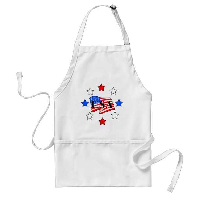 USA Flag and Stars Standard Apron (Front)