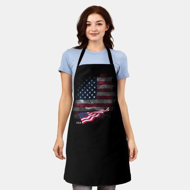 USA flag Apron (Worn)