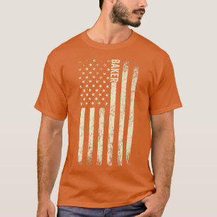 USA Flag Baking Proud American Baker T-Shirt