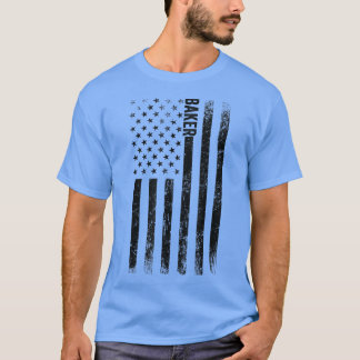 USA Flag Baking - Proud American Baker T-Shirt