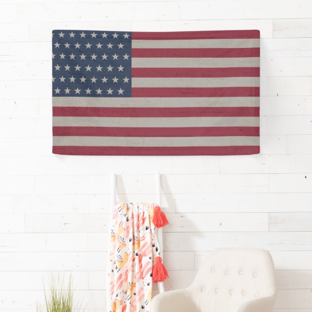 USA FLAG BANNER 4TH OF JULY (Insitu)
