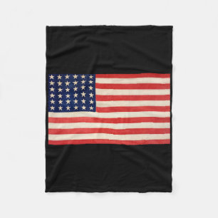 Usa Flag Basic For Men Women And Kids Us Patriotic Fleece Blanket