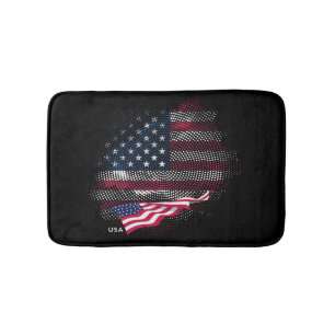 USA flag Bath Mat