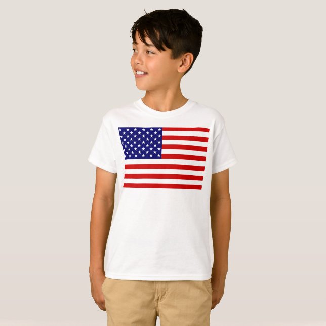 USA Flag bct T-Shirt (Front Full)