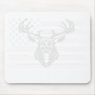USA Flag Best Buckin' godfather Ever Deer Hunting Mouse Mat