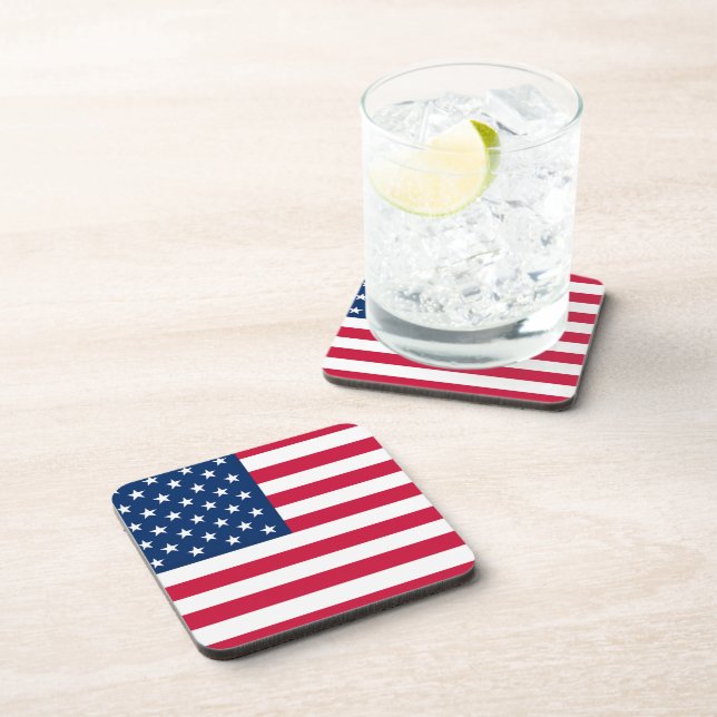 USA Flag Beverage Coaster United States of America (Right Side)