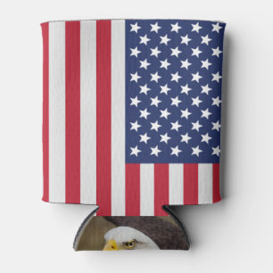 USA Flag Beverage Cooler – American Bald Eagle