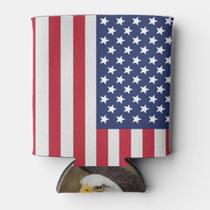 USA Flag Beverage Cooler – American Bald Eagle