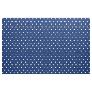 USA Flag Blue White Stars Pattern DIY Face Mask Fabric